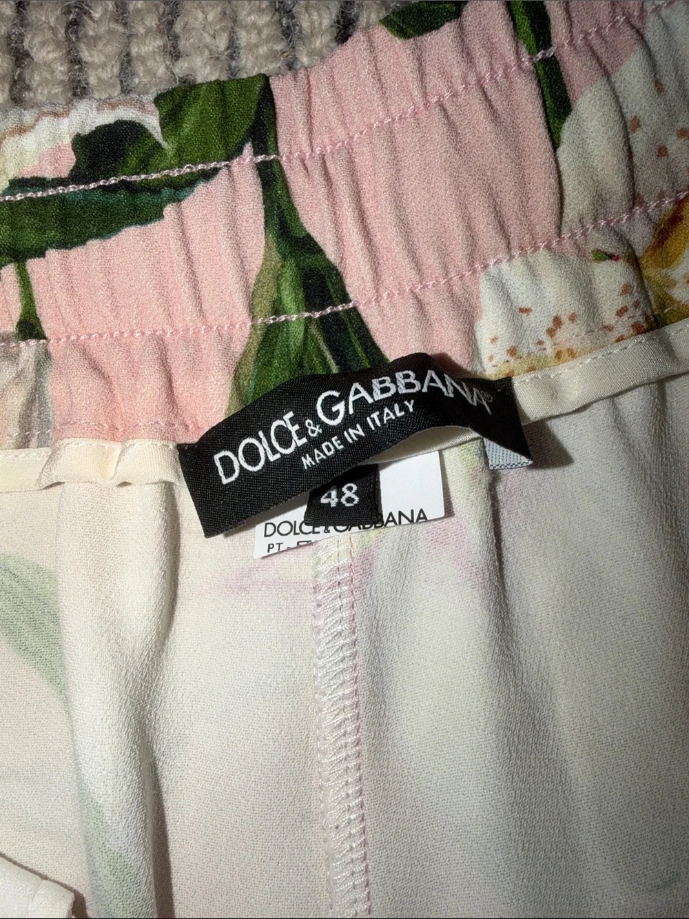 D&G lily print pink tracksuit set